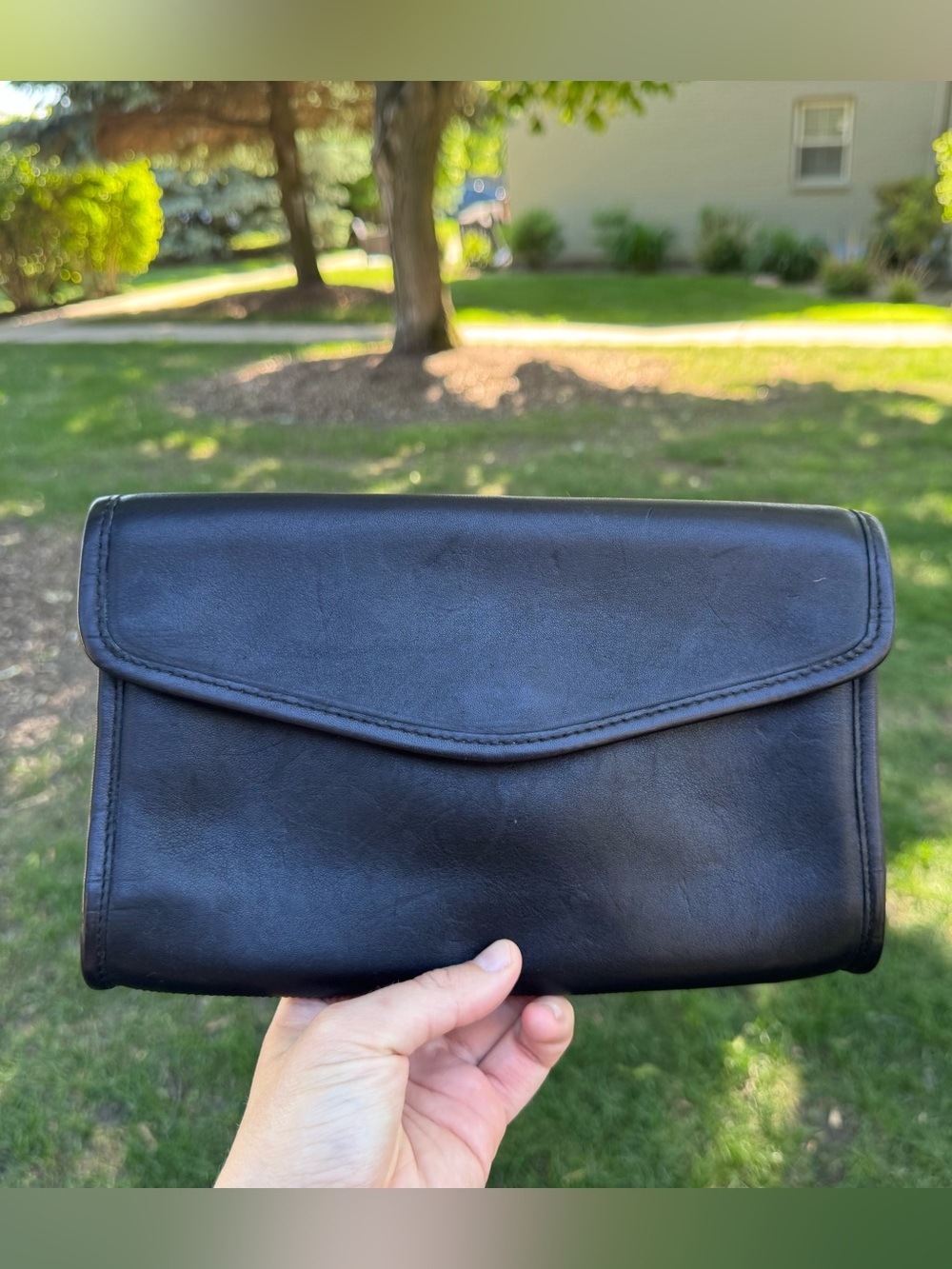 Vintage Coach Envelope Clutch Style #9810 - Black